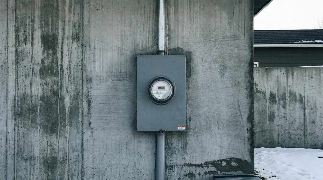 200 Amp Service Upgrade Toronto 2 Photo of an older Toronto home with aging electrical service equipment.