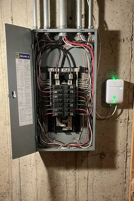 Photo of basement apartment subpanel Toronto.